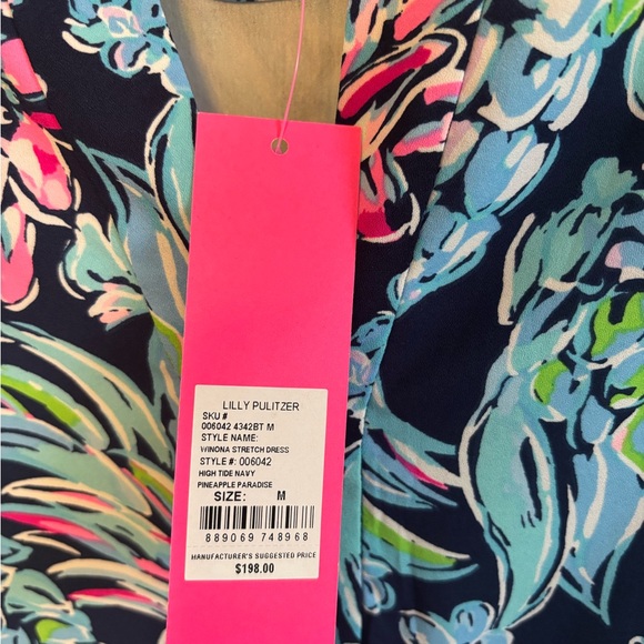 Lilly Pulitzer Winona stretch dress NWT Med - Picture 2 of 2